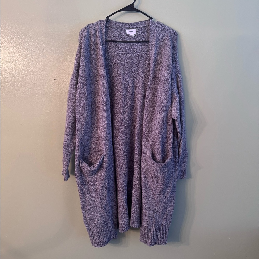 Old Navy Sweater Cardigan - XXL Gray